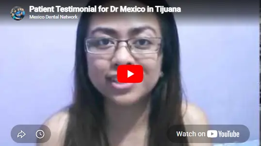 Patient video testimonial sharing a personal experience, treatment results, and satisfaction with care received at Dr. Mexico Dental Group in Tijuana, Mexico.